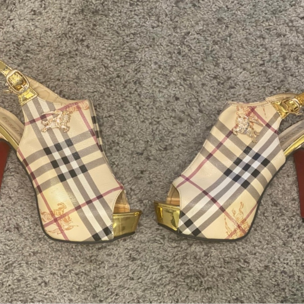 Burberry Plaid Heels